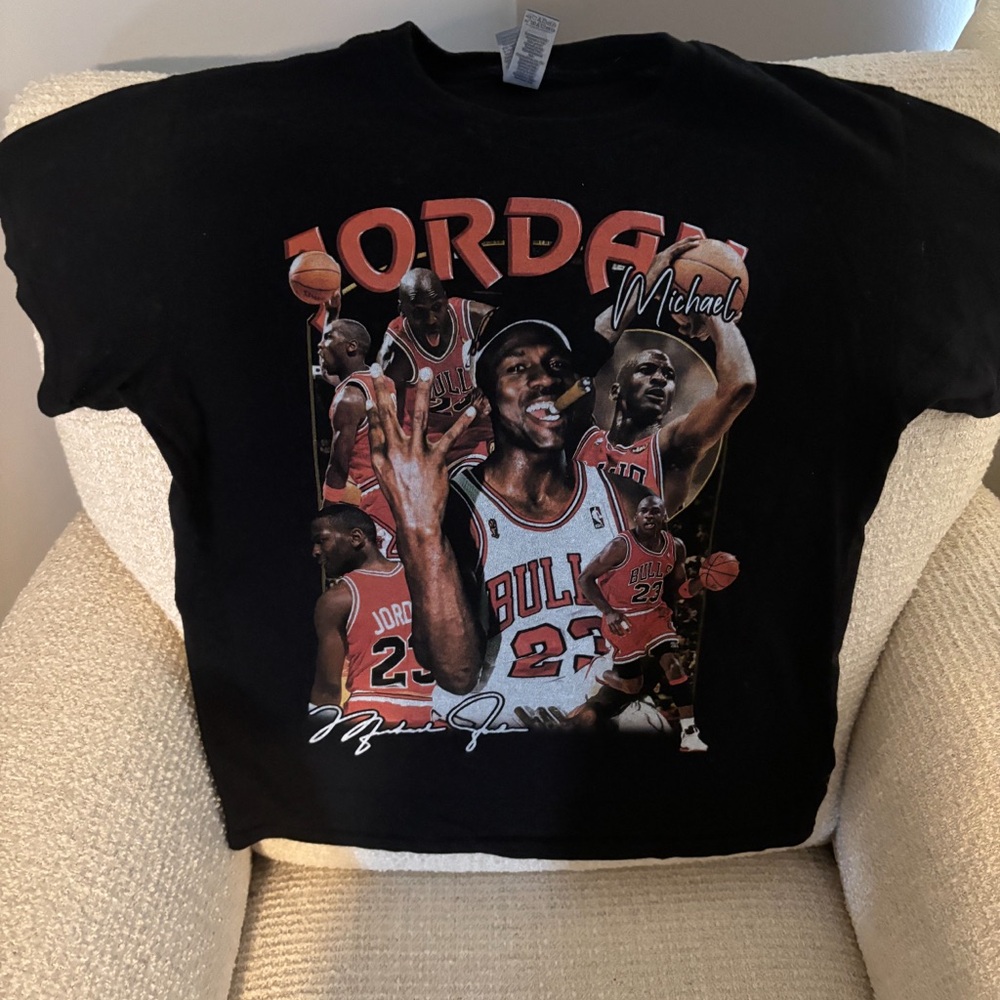 Black Michael Jordan Graphic T-Shirt